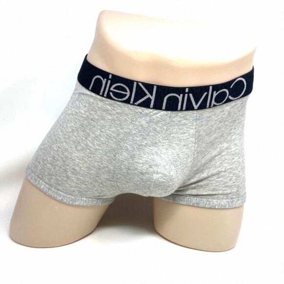 💖MEGA SALE💖Calvin Klein 1 Reconsidered Trunk Gray Cotton Men's NB2682060 L M S - Picture 1 of 8